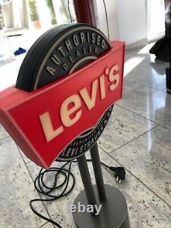 RARE Vintage Levis advertising store sign neon sign, rotating works