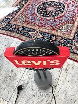 RARE Vintage Levis advertising store sign neon sign, rotating works