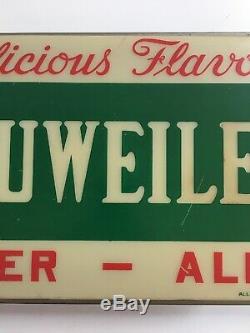 RARE! Vintage NEUWEILER BEER Lighted 20 Brewery Advertising Sign Allentown PA