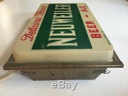 RARE! Vintage NEUWEILER BEER Lighted 20 Brewery Advertising Sign Allentown PA