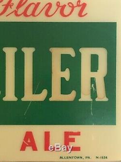 RARE! Vintage NEUWEILER BEER Lighted 20 Brewery Advertising Sign Allentown PA