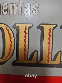 RARE Vintage ORIGINAL COLLINS TOOLS AXE ADVERTISING SIGN 22 x 14 cardboard