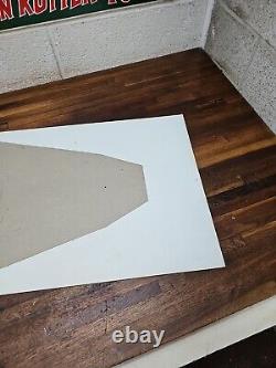 RARE Vintage ORIGINAL COLLINS TOOLS AXE ADVERTISING SIGN 22 x 14 cardboard