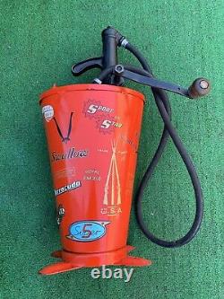 RARE Vintage Oil Pump Can Jug Pourer Dispenser Great Condition