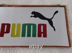 RARE Vintage Old School PUMA SHOES Mirror Promotional Advertising Sign Clean