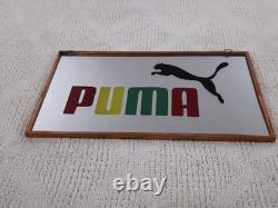 RARE Vintage Old School PUMA SHOES Mirror Promotional Advertising Sign Clean