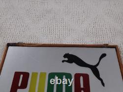 RARE Vintage Old School PUMA SHOES Mirror Promotional Advertising Sign Clean