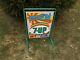 RARE Vintage PETER MAX Psychedelic 2 Sided OPEN 7-UP Soda Advertising Metal Sign