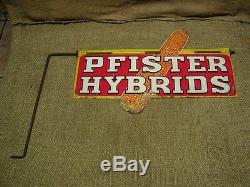 RARE Vintage Pfister Seed Sign Antique Old Signs Feed