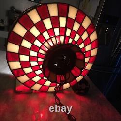 RARE Vintage Pizza Hut Tiffany Style Lamp / Light Fixture Tested Works