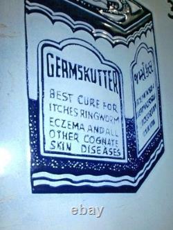 RARE Vintage Queen's Chemists Porcelain Enamel Sign Bombay India 35x20 Advertis