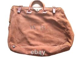 RARE Vintage/Retro CANVAS & LEATHER Heavy Royal Mail Bag/Sack Great Colour