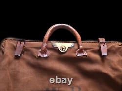 RARE Vintage/Retro CANVAS & LEATHER Heavy Royal Mail Bag/Sack Great Colour