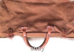 RARE Vintage/Retro CANVAS & LEATHER Heavy Royal Mail Bag/Sack Great Colour