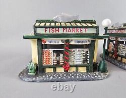 RARE Vintage STARBUCKS Coffee Fish Market Christmas Holiday House 1999