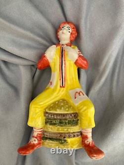 RARE Vintage Shorter & Son RONALD McDONALD on a BIG MAC Pottery FIGURINE