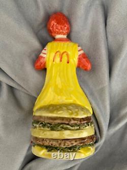 RARE Vintage Shorter & Son RONALD McDONALD on a BIG MAC Pottery FIGURINE