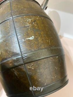 RARE Vintage Tin Colmans Mustard Barrel Shape King Shop Advertising