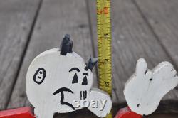 RARE Vintage Wood Reddy Kilowatt Man Electricity Folk Advertising Figurine SIGN