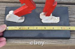 RARE Vintage Wood Reddy Kilowatt Man Electricity Folk Advertising Figurine SIGN