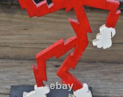 RARE Vintage Wood Reddy Kilowatt Man Electricity Folk Advertising Figurine SIGN