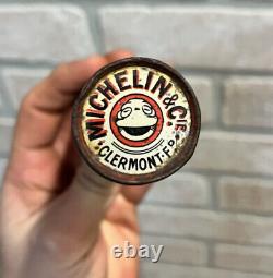 RARE Vintage c1920s Michelin Man Tires Naviger Repair Kit Advertising Tin Can