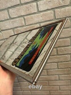 RARE Vintage c1929 Green River Soda Advertising Mirror Sign Edelweiss Chicago