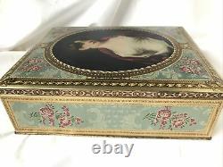 RARE Vintage c1941 Huntley & Palmers Biscuit Tin Mrs Scott Moncrieff Large Litho