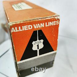 RARE Vtg ALLIED VAN LINES Paper Moving Truck & Wood Furniture Puzzle Promotional
