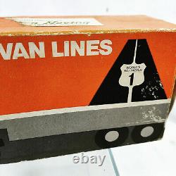 RARE Vtg ALLIED VAN LINES Paper Moving Truck & Wood Furniture Puzzle Promotional