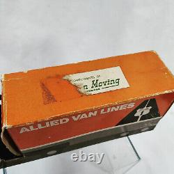 RARE Vtg ALLIED VAN LINES Paper Moving Truck & Wood Furniture Puzzle Promotional