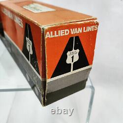 RARE Vtg ALLIED VAN LINES Paper Moving Truck & Wood Furniture Puzzle Promotional