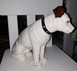 RCA Corp Victor Nipper Dog 9 Ceramic Figurine Store Display Japan Vintage RARE