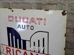 RICAMBI Enamel Sign 19.7x15.7 (50x40cm) Vintage Rare Porcelain Advertising Sign