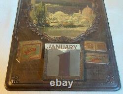 Rare 100% Genuine Vintage Sunlight Soap Embossed Metal Calendar