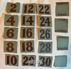 Rare 100% Genuine Vintage Sunlight Soap Embossed Metal Calendar