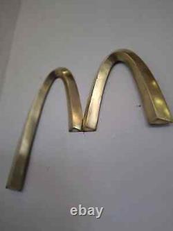 Rare 1970's McDonald's Golden Arches Bronze M Sign. Vintage/Salvage/Collectible