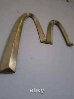 Rare 1970's McDonald's Golden Arches Bronze M Sign. Vintage/Salvage/Collectible