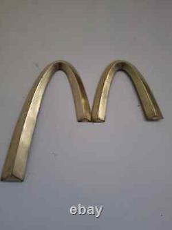 Rare 1970's McDonald's Golden Arches Bronze M Sign. Vintage/Salvage/Collectible