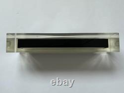 Rare 1980s Vintage Heavy Clear Perspex Technics Sign