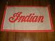 Rare 56 Vintage advertising circa 1940`s Indian motorcycle canvas banner sign