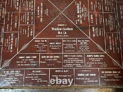 Rare Aliquippa Pa Vintage Advertising Folding Card Poker Table Beaver County