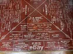 Rare Aliquippa Pa Vintage Advertising Folding Card Poker Table Beaver County
