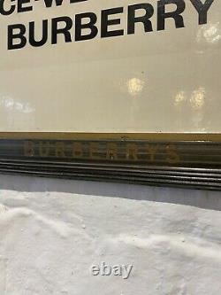 Rare Antique Burberry c1917 Advertising Shop Display Boards Sign Vintage Tailor