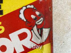 Rare Antique Enamel Sign French Advertising Sign Vintage Shop Sign 2 Sided
