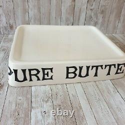 Rare Antique VTG English PURE BUTTER Dairy Ironstone Grocers Display Slab c1930s