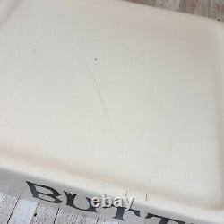 Rare Antique VTG English PURE BUTTER Dairy Ironstone Grocers Display Slab c1930s