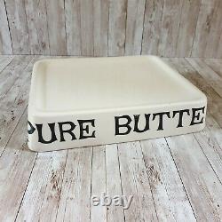 Rare Antique VTG English PURE BUTTER Dairy Ironstone Grocers Display Slab c1930s