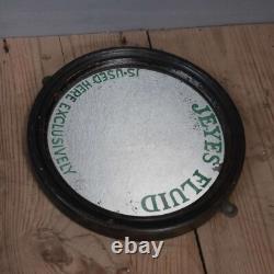 Rare Antique Vintage Jeyes Fluid Advertising Mirror Shop Tin Enamel Sign Kitchen