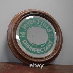 Rare Antique Vintage Jeyes Fluid Advertising Mirror Shop Tin Not Enamel Kitchen